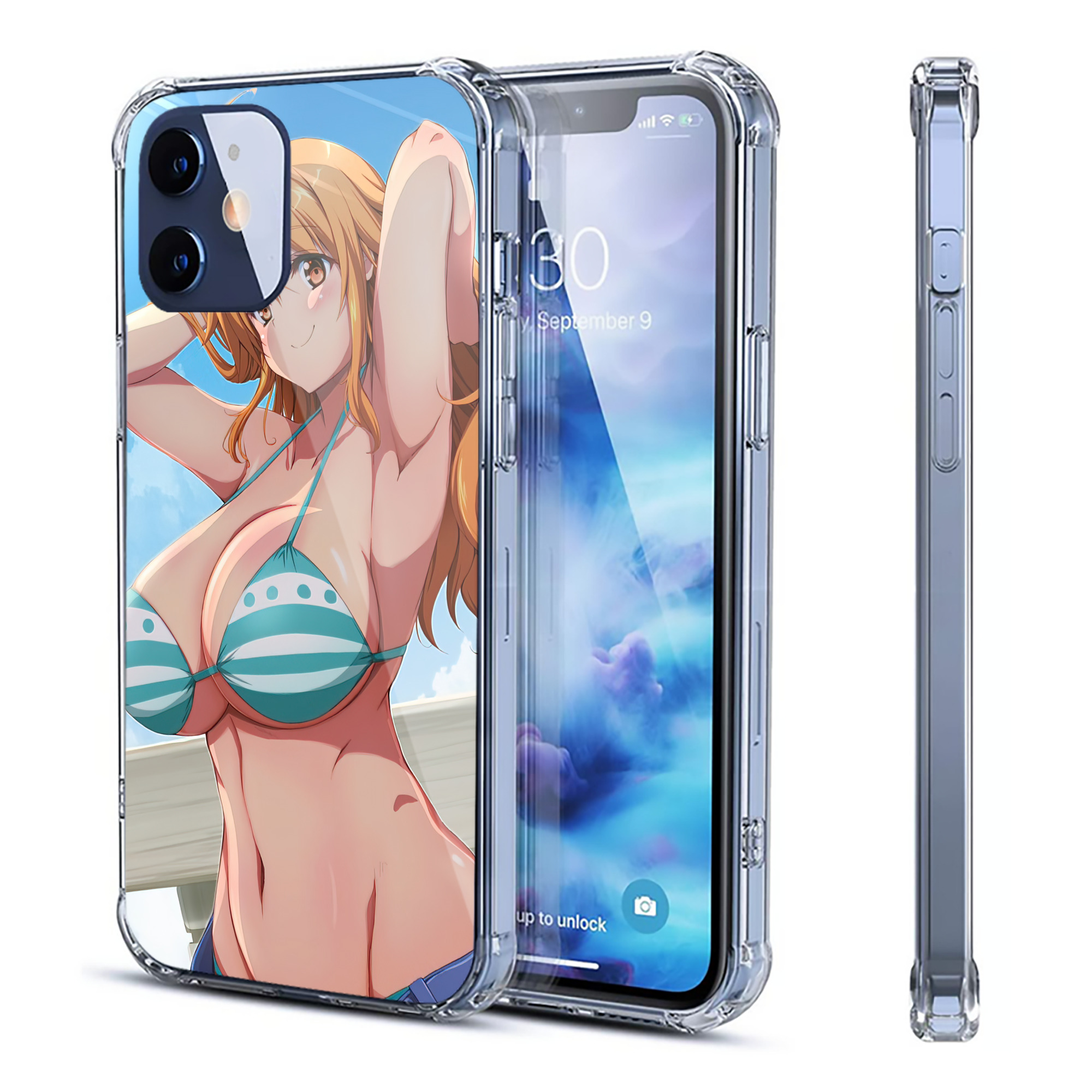 （画像用） ワンピース ONE PIECE 【iPhone 12シリーズ対応】透明スマホケース（クリアソフトケース）